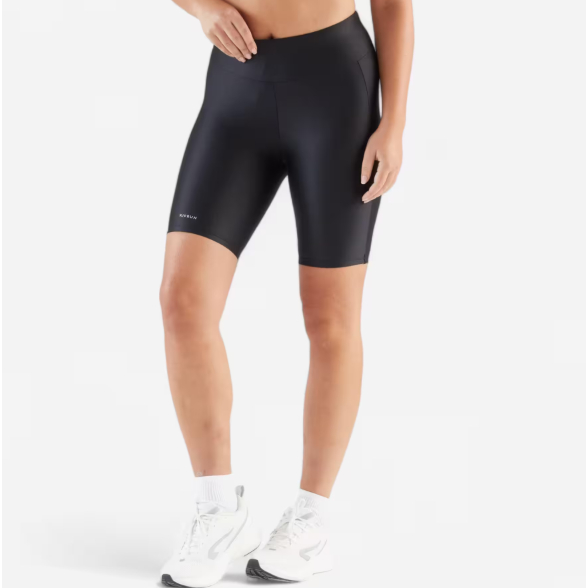 KALENJI Celana Ketat Pendek Wanita Saku Ritsleting Belakang