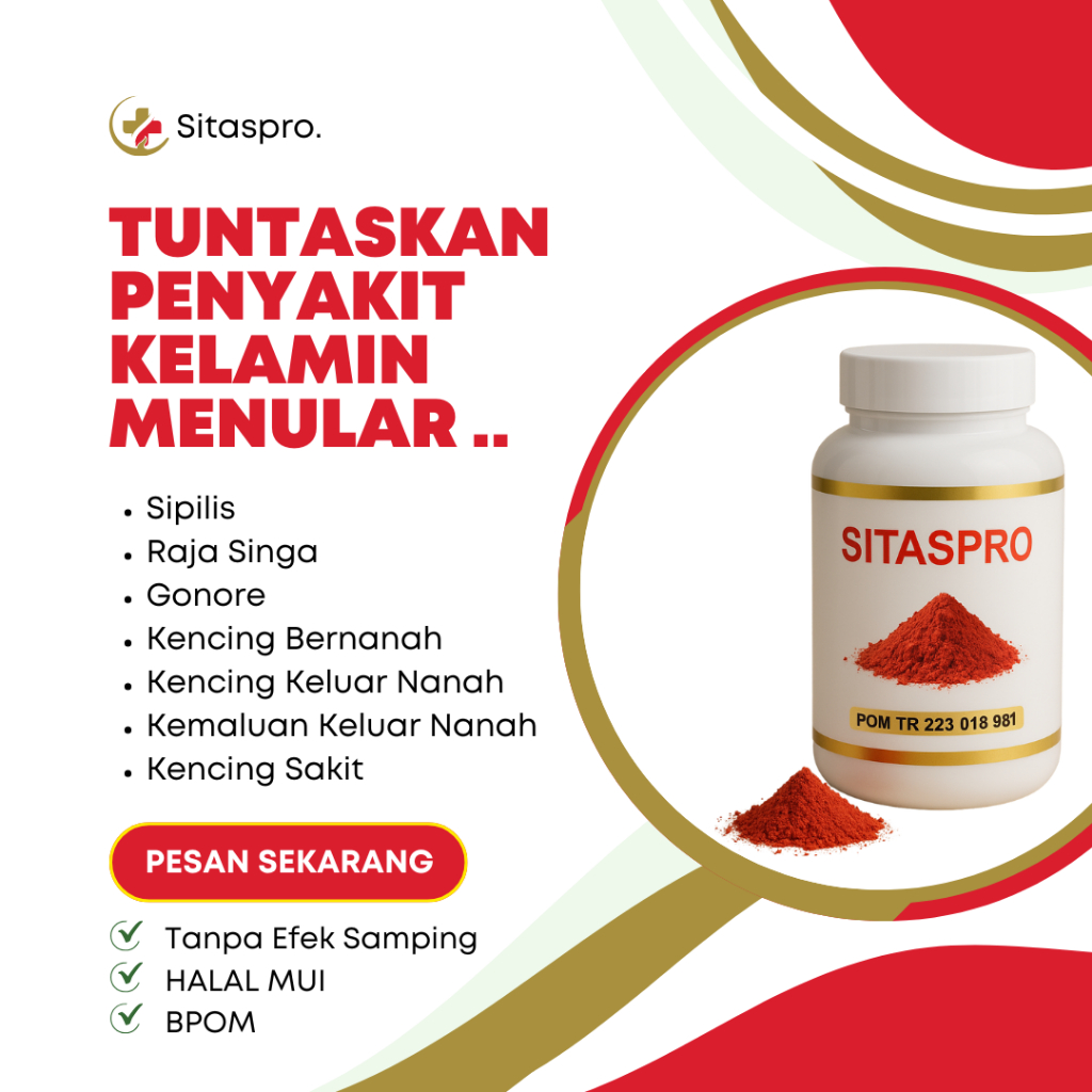 Obat Sipilis | Obat Gonore | Obat Kencing Sakit Keluar Nanah | Obat Raja Singa SITASPRO Ampuh