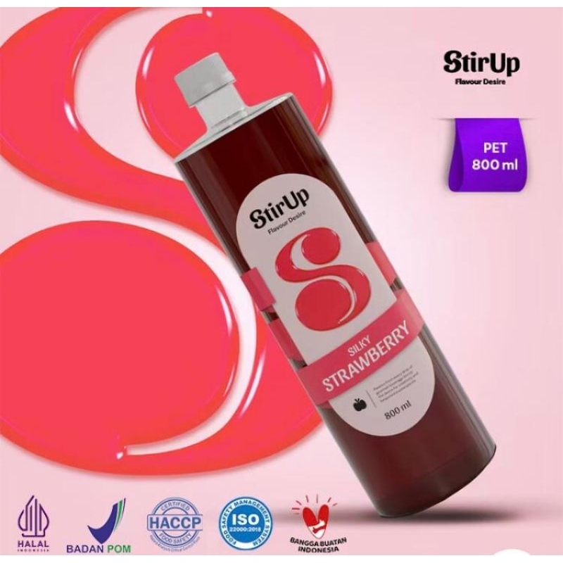 

StirUp silky strawberry syrup // sirup rasa strawberry