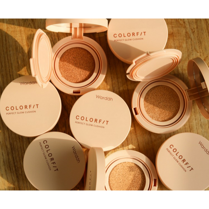 Wardah Colorfit Perfect Glow Cushion SPF 33 PA++ 15 g - Bedak Tahan 12 Jam | Refill / Isi Ulang / Be