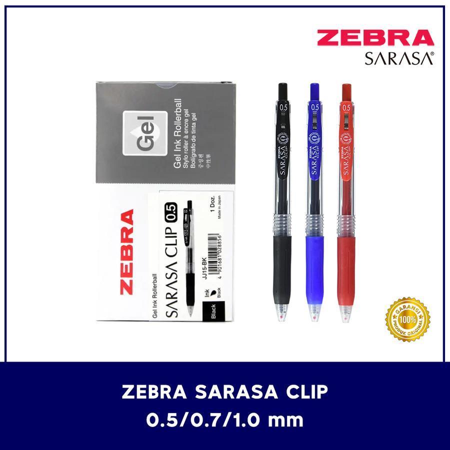 

Zebra Pulpen Sarasa Clip 0.5mm Original (1 PCS) / Ballpoint Bolpen Pen Pena Zebra Gel Ink Rollerball Sarasa Clip 0.5 mm Per Pcs