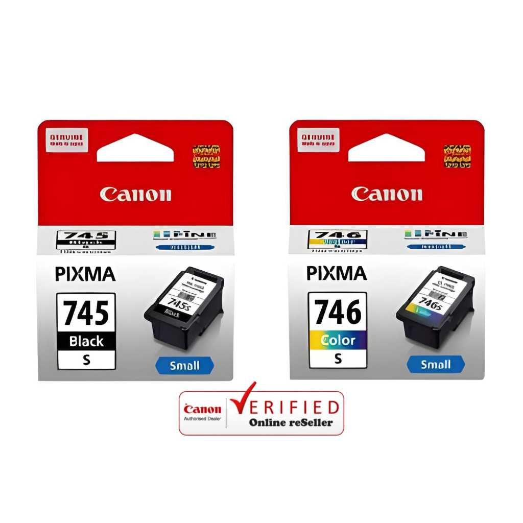 CATRIDGE ORIGINAL CANON 745 745S BLACK 746S COLOUR/ PG 745 PG745S PG746S BARU
