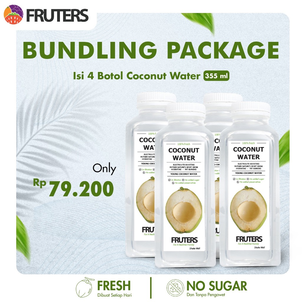 

Bundling Package Kelapa Hijau & Coconut Water - Air Kelapa Ijo (Hijau) Murni 100% Asli by FrutersID