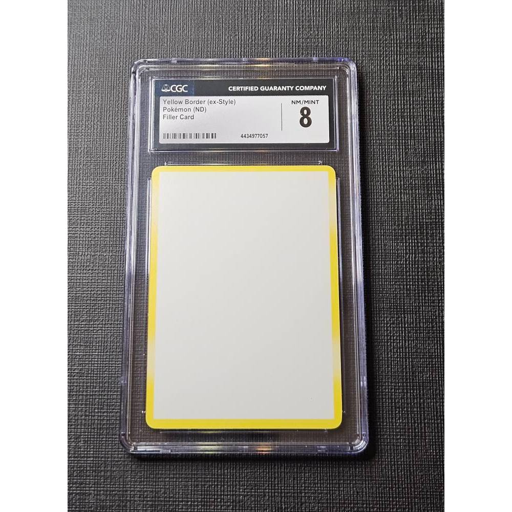 Kartu Pokemon - Blank Filler Card CGC 8