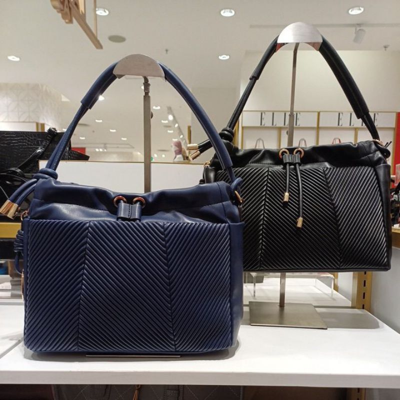 ELLE 41682 Tas Handbag Wanita Produk Original Depstore Mall Tas Selempang Serut Bucket Wanita