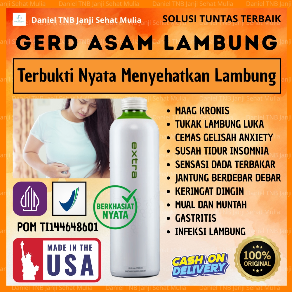 Daniel TNB Obat Herbal Gerd Nyeri Sakit Infeksi Asam Tukak Lambung Maag Kronis Gastritis Paling Ampu