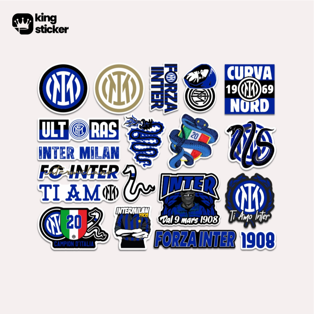 

STICKER PACK INTER MILAN [19pcs] LAMINASI GLOSY DIE CUTT