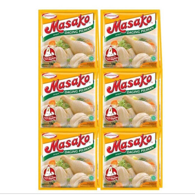 

Masako sachet rasa ayam 8.5g isi 12