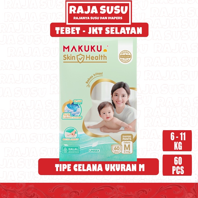 MAKUKU DIAPERS SKIN HEALTH PANTS M60 - RAJA SUSU