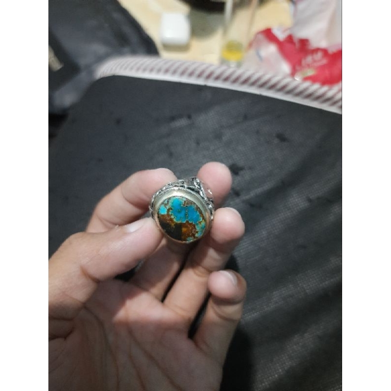 batu pirus persia motif yin yang