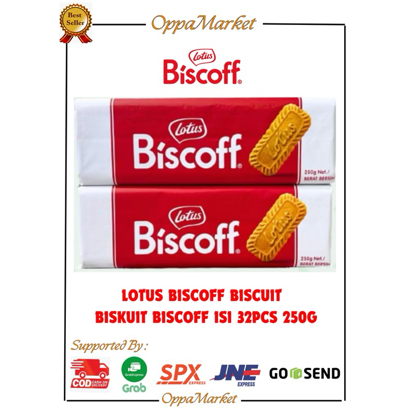 

LOTUS BISCOFF BISCUIT CARAMEL BISKUIT BISCOFF ISI 32PCS 250GR