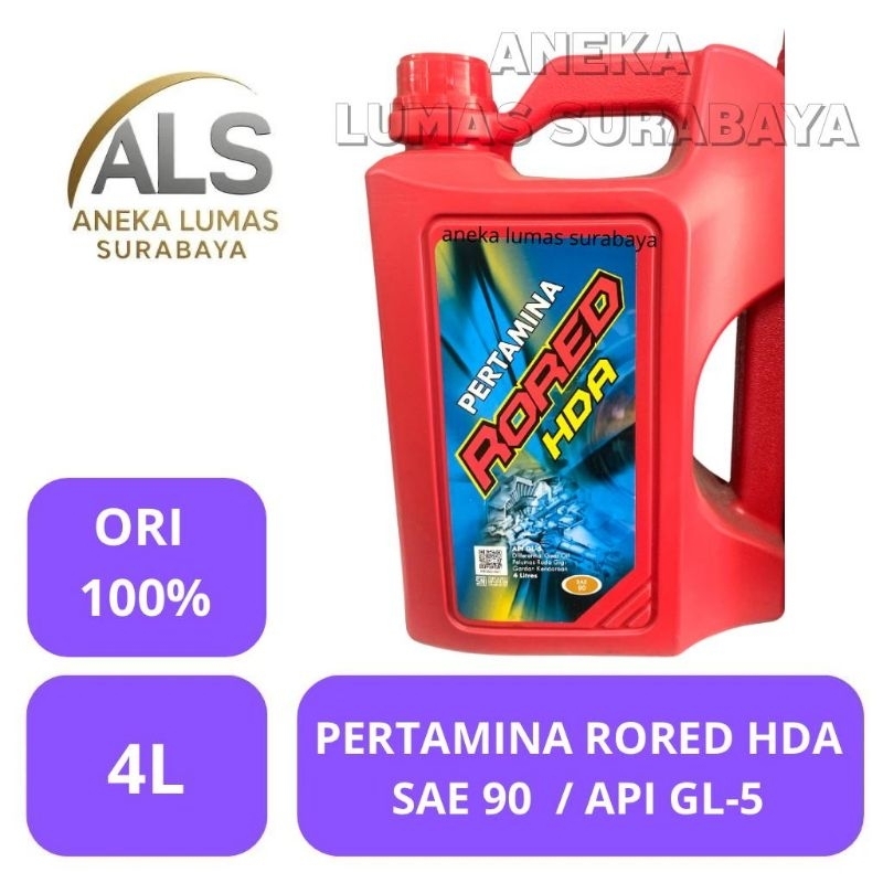 Pertamina Rored HDA 90 4 Liter Original Pertamina