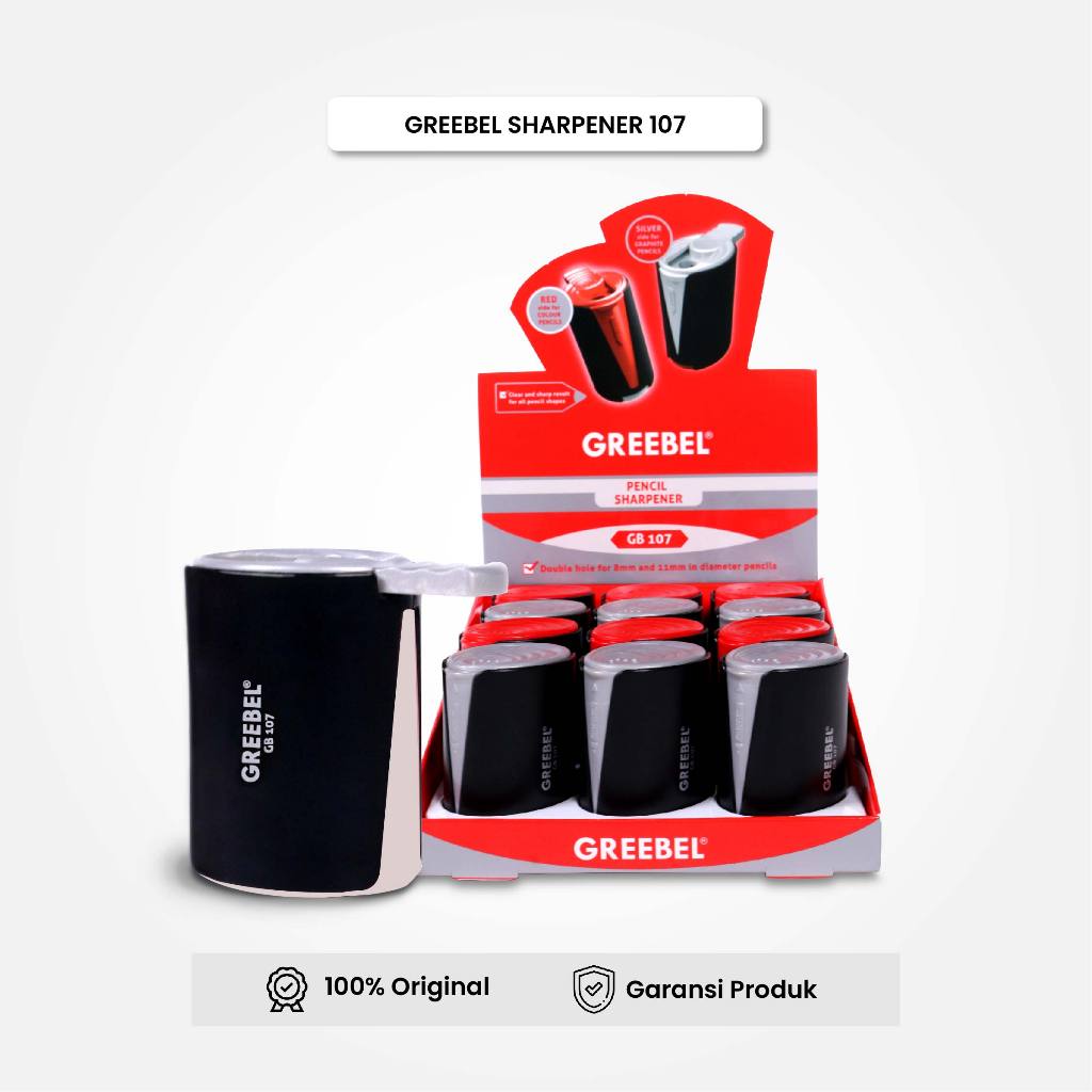 

Rautan Pensil Serutan Sharpener 107 (PCS) / Rautan Pensil GREEBEL