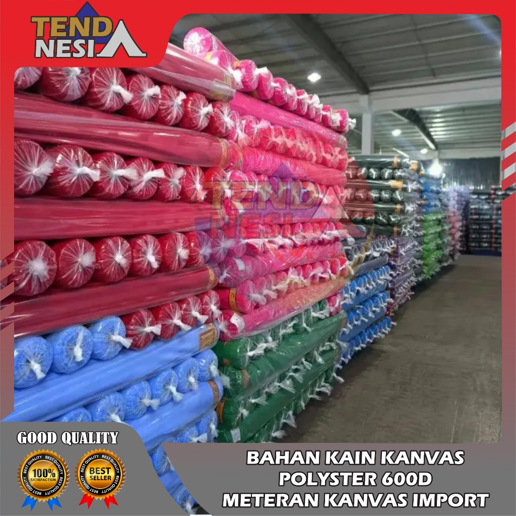 BAHAN KAIN KANVAS POLYESTER 600D METERAN KANVAS IMPORT