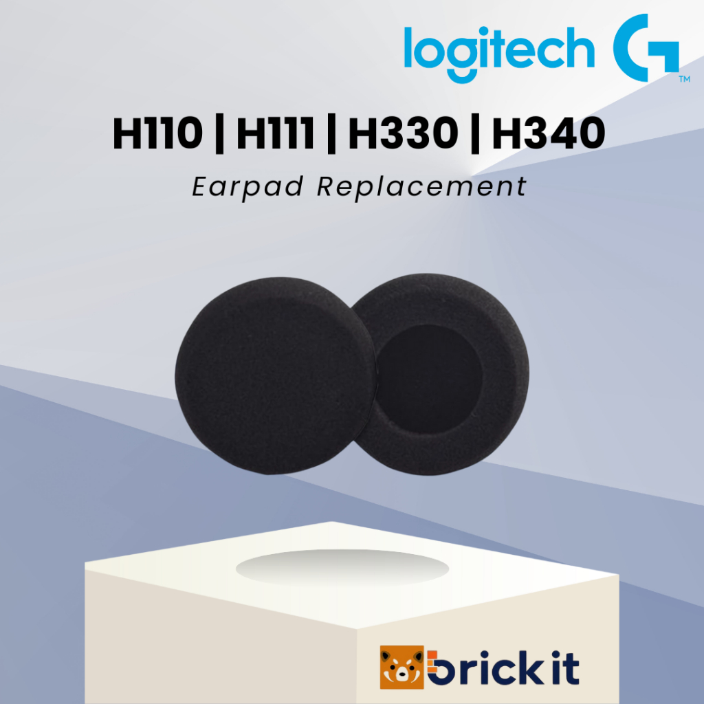 Busa Earpad Logitech Headset Logitech H110 H111 H330 H340 Earcup Pengganti Busa Foam Headset Replace