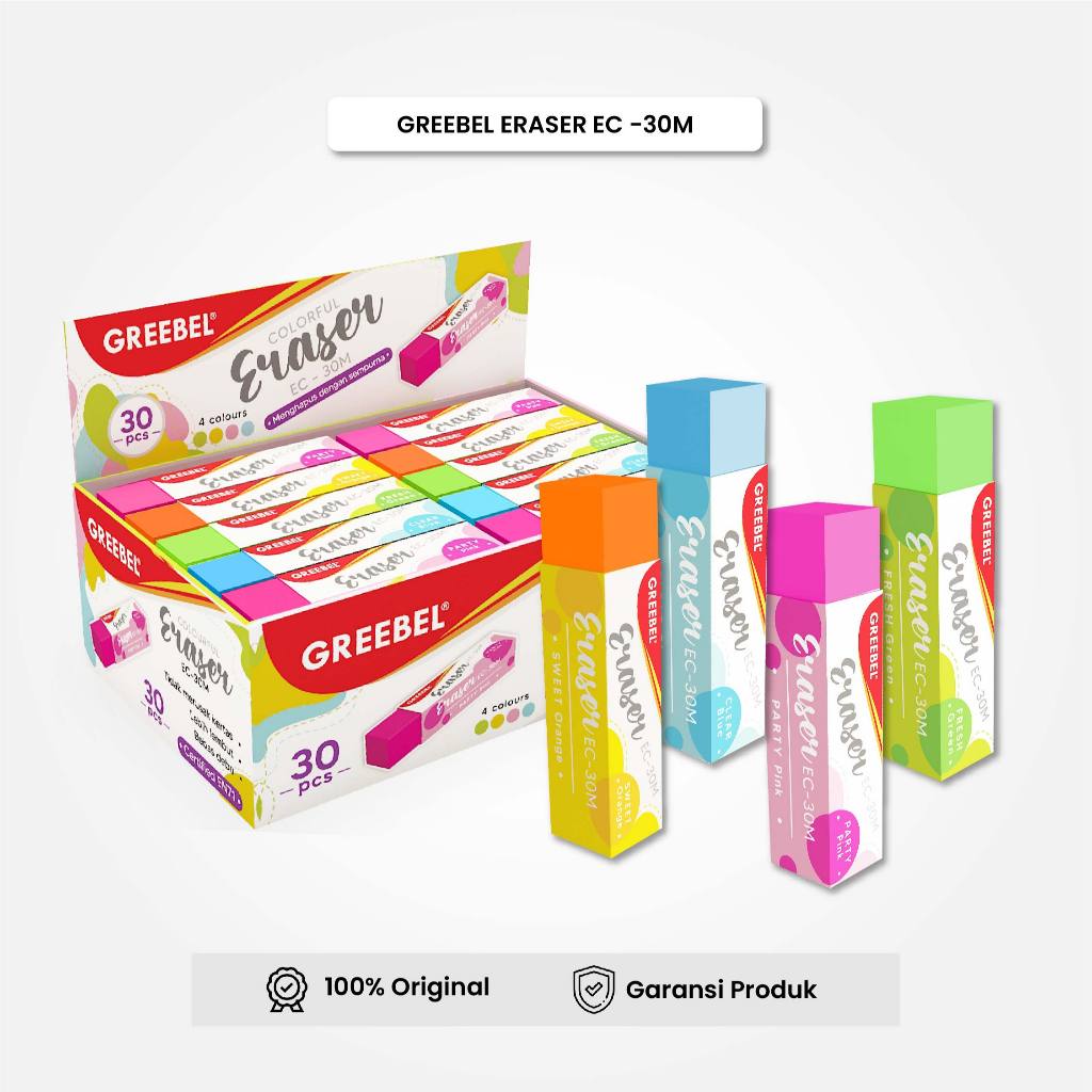 

Eraser Stip Hapusan GREEBEL EC-30M / Penghapus Pensil Vemilo