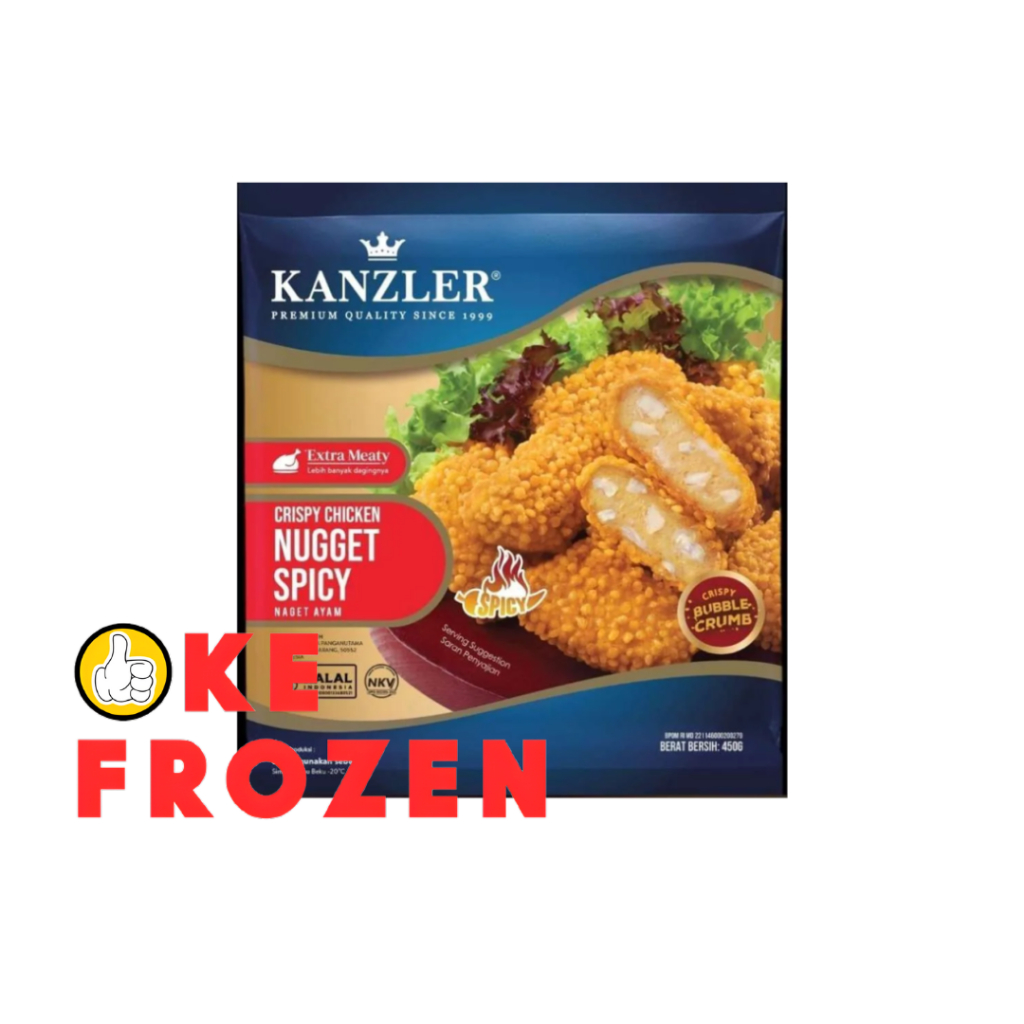 

KANZLER SPICY CRISPY CHICKEN NUGGET 450GR/NAGET KRISPI PEDAS /BESTSELLER