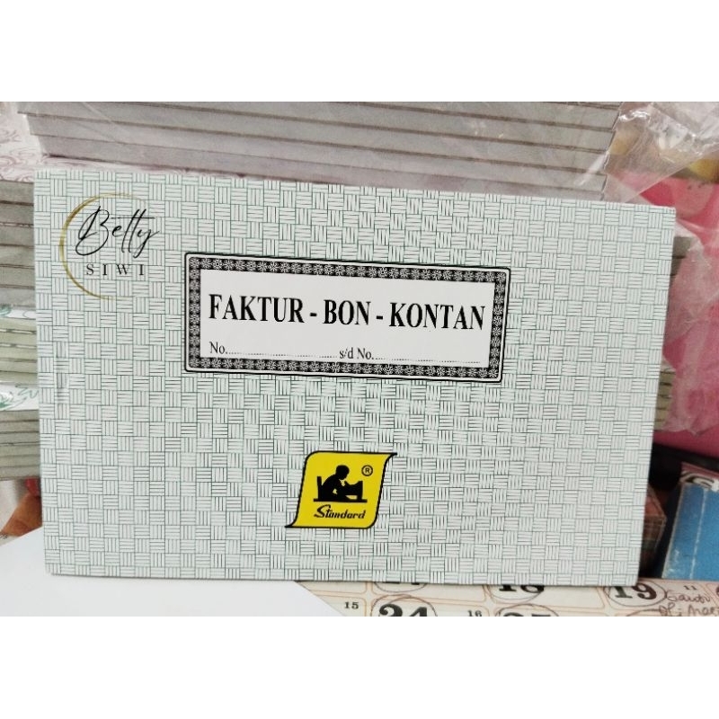 

Bon Faktur merk Standard rangkap 2 dan 3 ukuran kecil