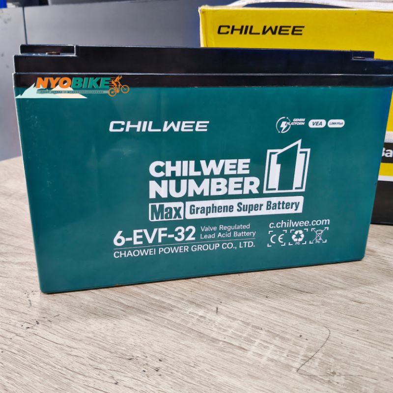 BATERAI AKI SEPEDA MOTOR LISTRIK CHILWEE 12V / 32AH