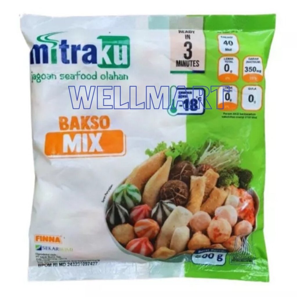 

MITRAKU Bakso MIx Seafood 500 Gram