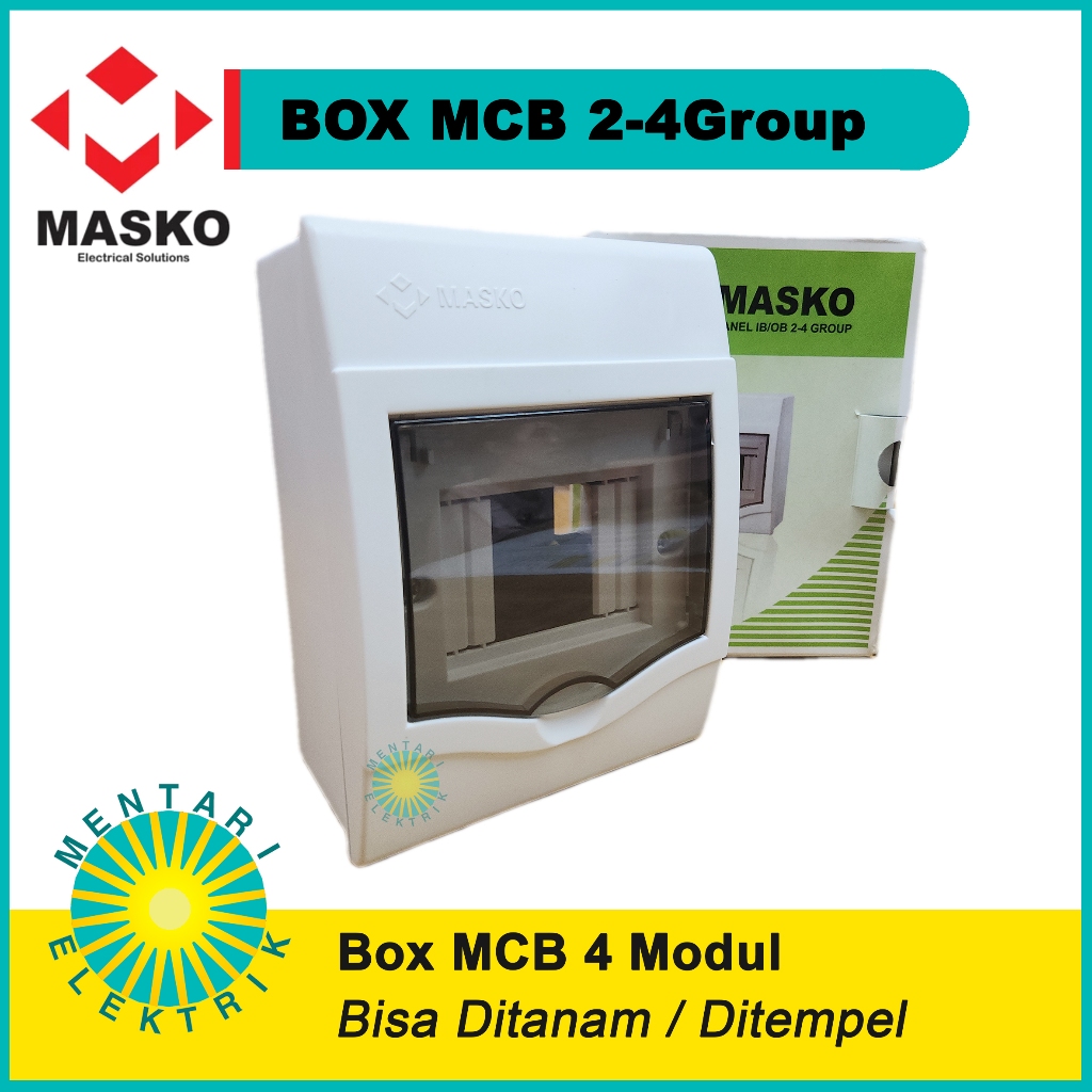 MASKO BOX MCB 2-4 GROUP BISA DIPASANG INBOW ATAUPUN OUTBOW