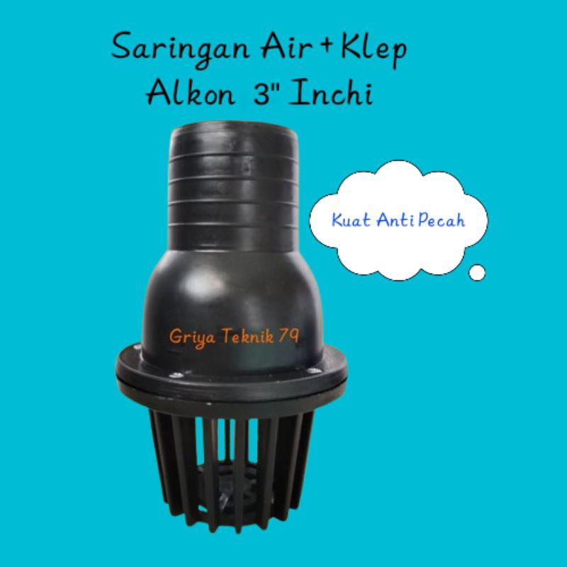 Saringan Air+ Klep 3" Inchi Pompa Sawah/Alkon