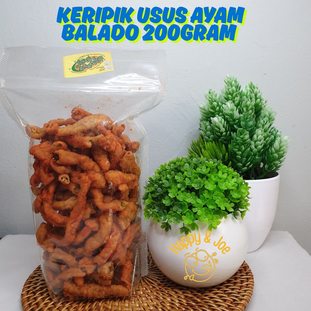 

Keripik Usus Ayam Balado 200gram