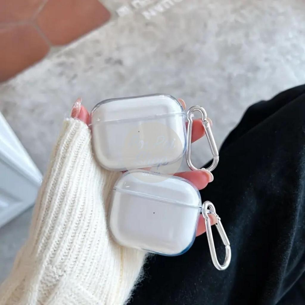 Case Airpods Casing Pelindung Airpods TPU Softcase Case Bening  Hook Airpods 1 Airpods 2 Airpods 3 A