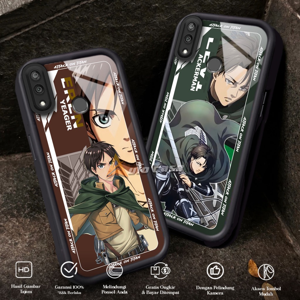 Softcase Glass kaca untuk HUAWEI Y7 2019 Y7 PRIME 2019 AOT Casing Handphone Case Hp Procamera