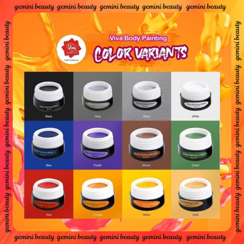 Viva Body & Face Painting - WATERPROOF  Viva Body Painting Face cat tubuh wajah make up 9g