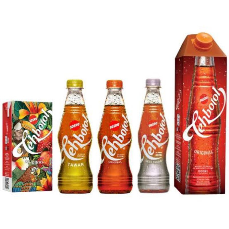 

teh botol Sosro kemasan botol dan tetra pack