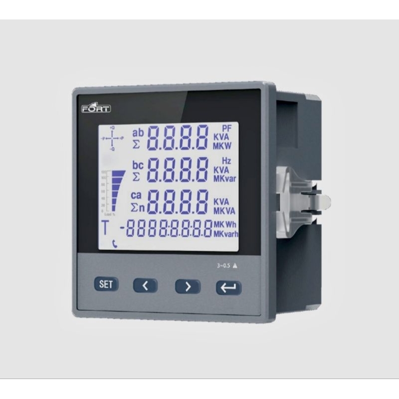 FORT 3phase AC LCD digital multimeter/power meter