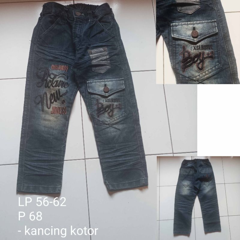 celana jeans cargo anak dan remaja second preloved PL