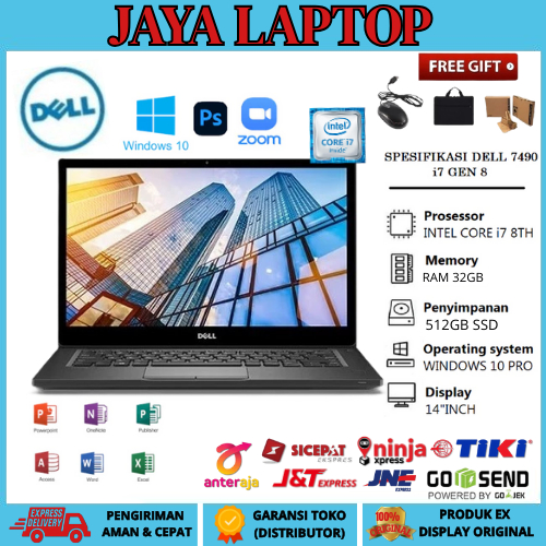 Laptop Dell Latitude 7490 Core i7 Gen 8 Ram 32GB / 512GB SSD + TAS & MOUSE