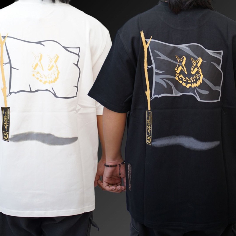 Ric Ricky Is Clown Vintage Tear Smiley Flag Tee Original / Kaos Rickyisclown Authentic