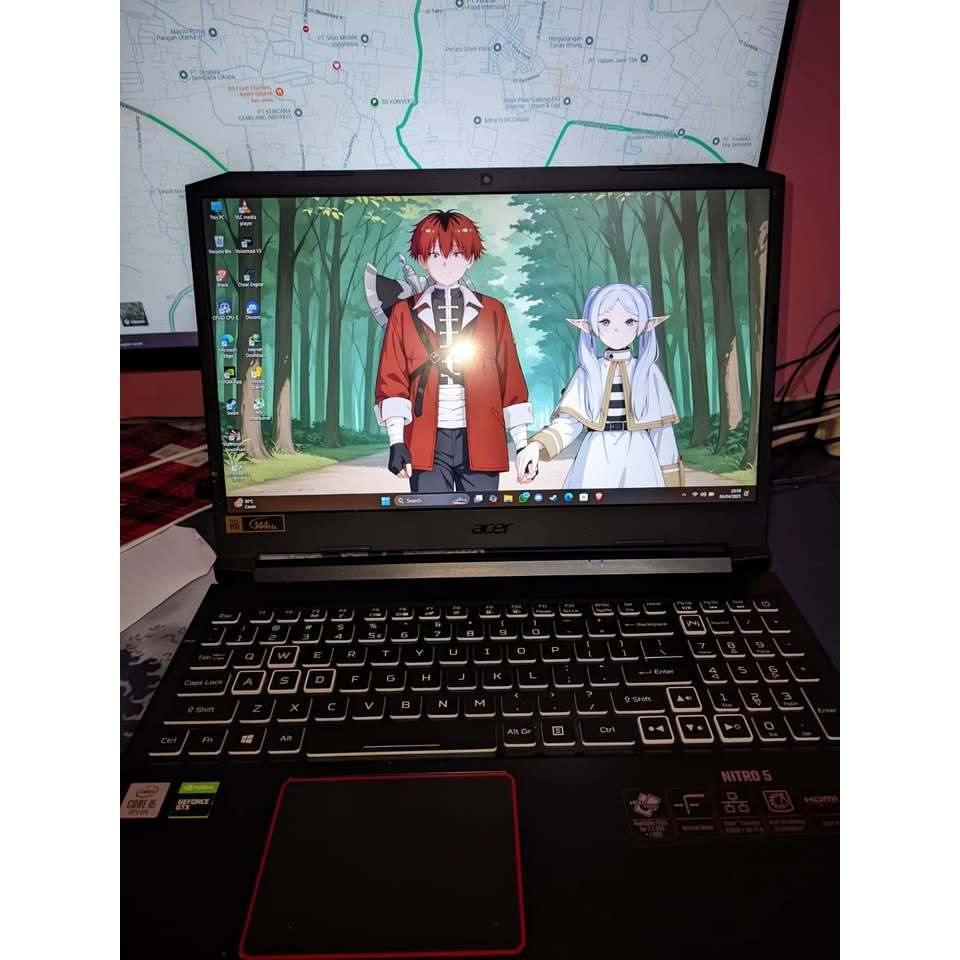 Acer nitro 5 an515-55 Spesifikasi: I5 10300h @2.50ghz VGA GTX 1650 TI 4GB