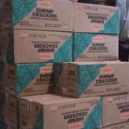 

kerupuk fina siap saji harga grosir 1 dus isi 120 bks