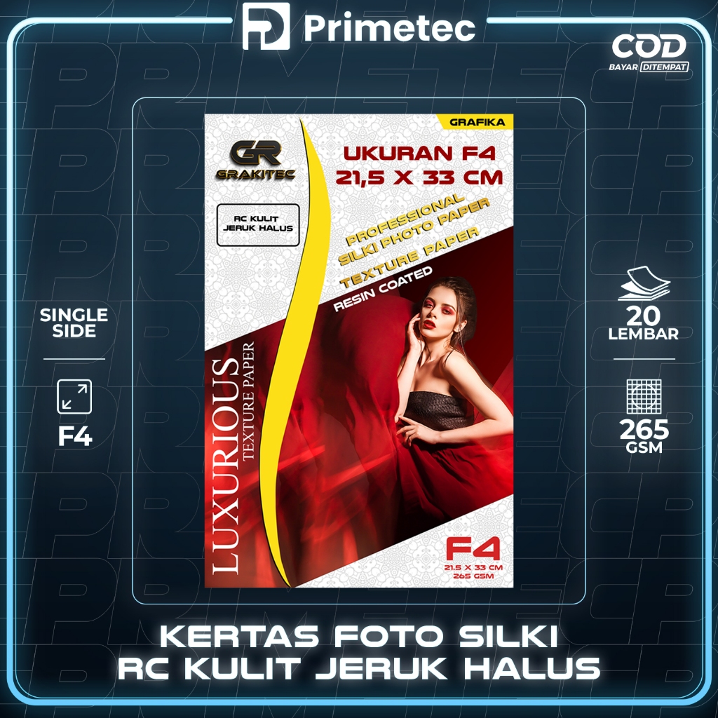 

Kertas Foto Silki Texture F4 Professional Silki, Glossy Photo Paper 265 Gsm Doff Halus, Canvas,Doff