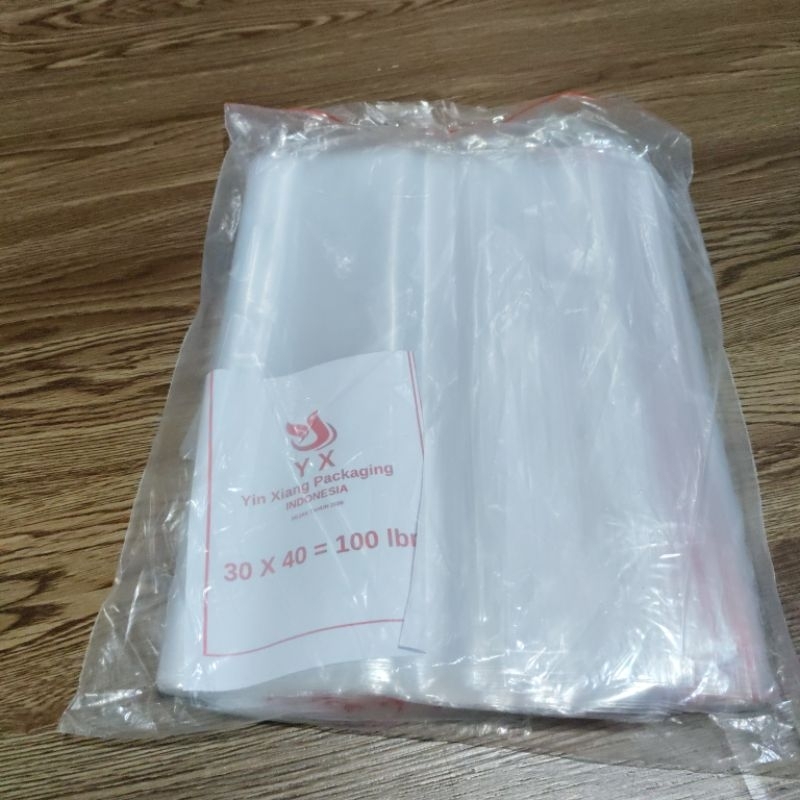 Plastik Klip  UK 30X40CM (100PCS)Plastik zipper/Plastik klip baju/Kantong Plastik klip