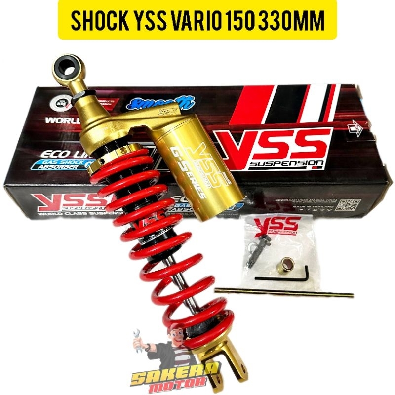 Vario 125/150 Gen 2/LED OLD ALL VARIASI Shock tabung YSS 330mm/shock breaker YSS Vario 330mm/shock Y