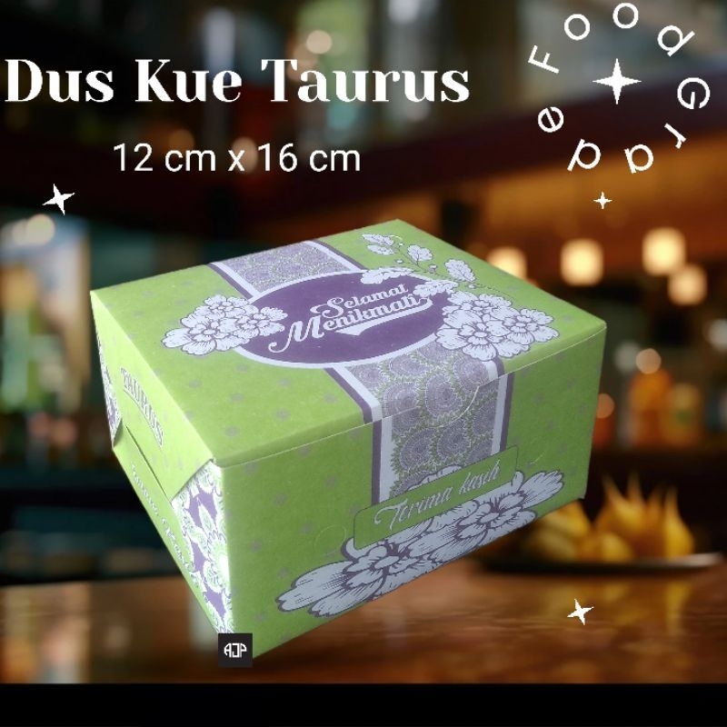 Box Snack / Dus Kue Taurus Ukuran 12 cm x 16 cm | 100 pcs