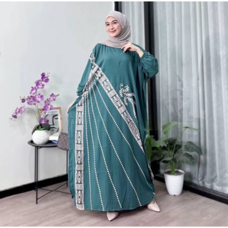 Gamis kaftan Cempaka Ld.170 Kaftan panjang Nyaman ORI