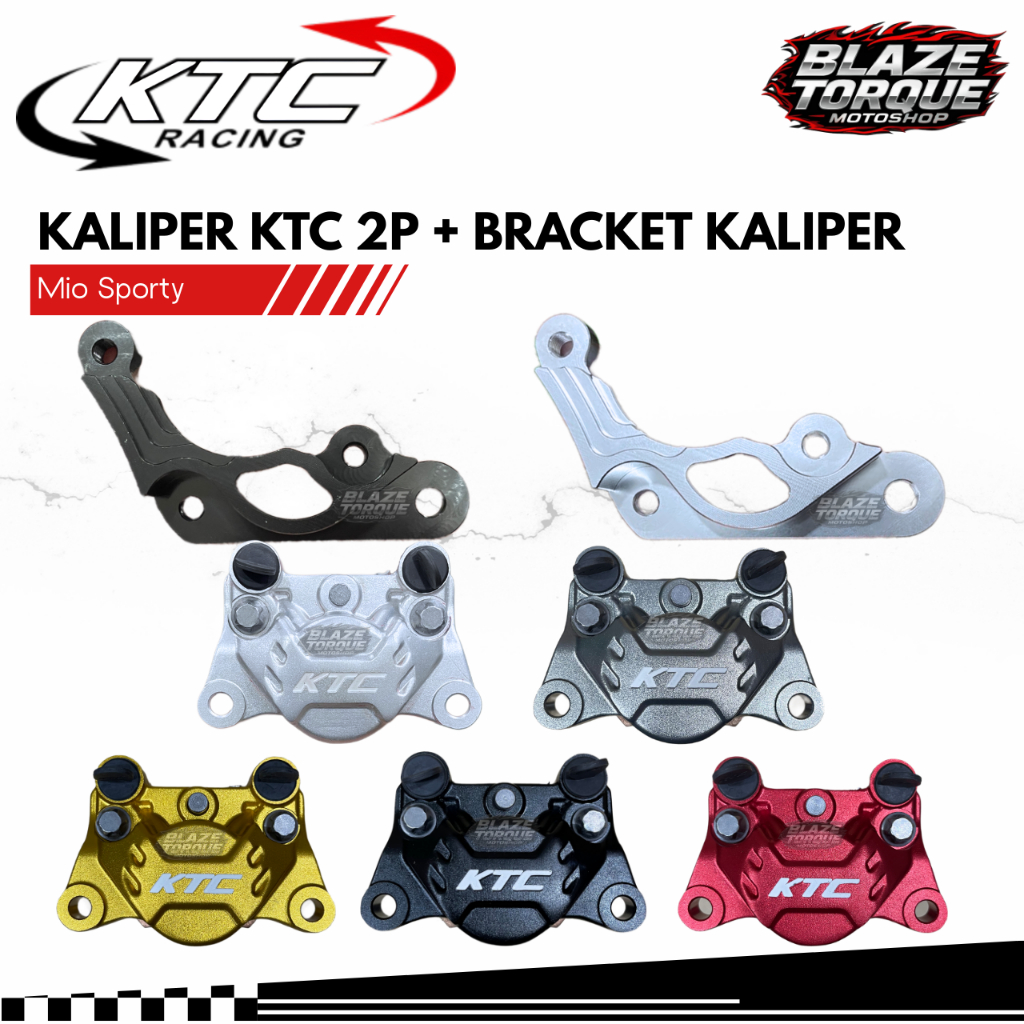 Kaliper KTC 2 Piston 2P + Bracket Kaliper Disc 220mm Mio Spoty Original KTC