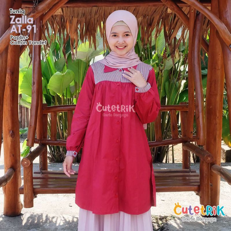 Tunik Muslim Anak Remaja Tunik Zalla By cutetrik