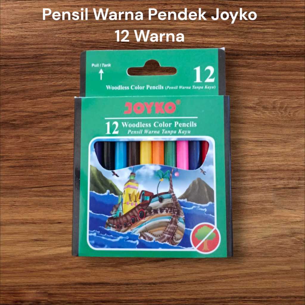 

Pensil Warna Joyko Pendek 12 Warna - Stationery