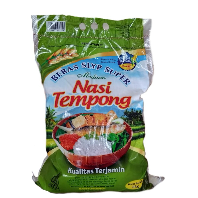 

BERAS CAP NASI TEMPONG 5 KG KUALITAS PREMIUM