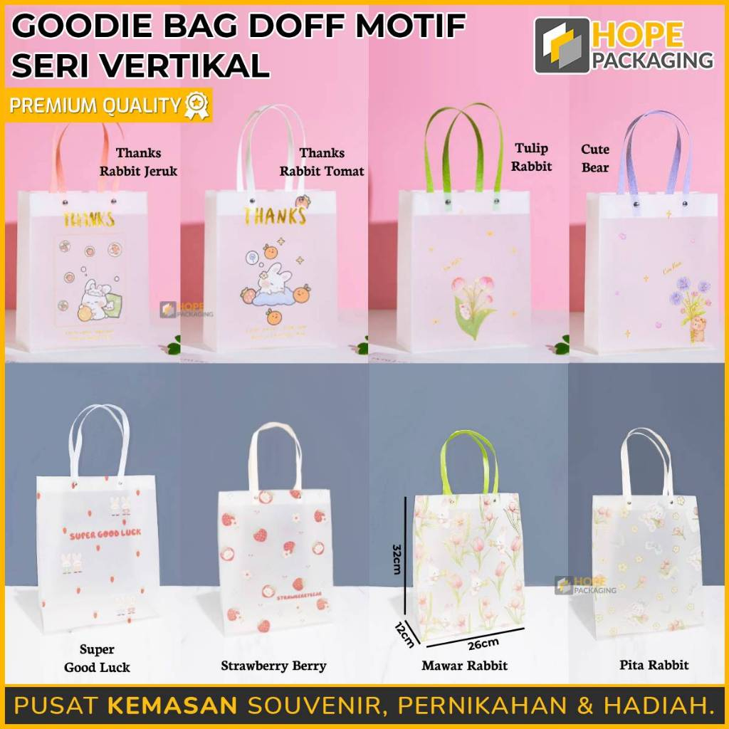 

Goodie bag Doff Motif Seri Vertikal/ Tas Souvenir Motif Vertikal/ Tas Mika Souvenir Hadiah Ulang Premium Cantik/ Souvenir Cute