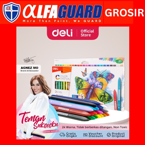 

Deli Krayon Plastic 121824 Warna Cerah Bentuk segitiga ergonomis tidak beracun EC2EC21EC22 KODE V2Z1