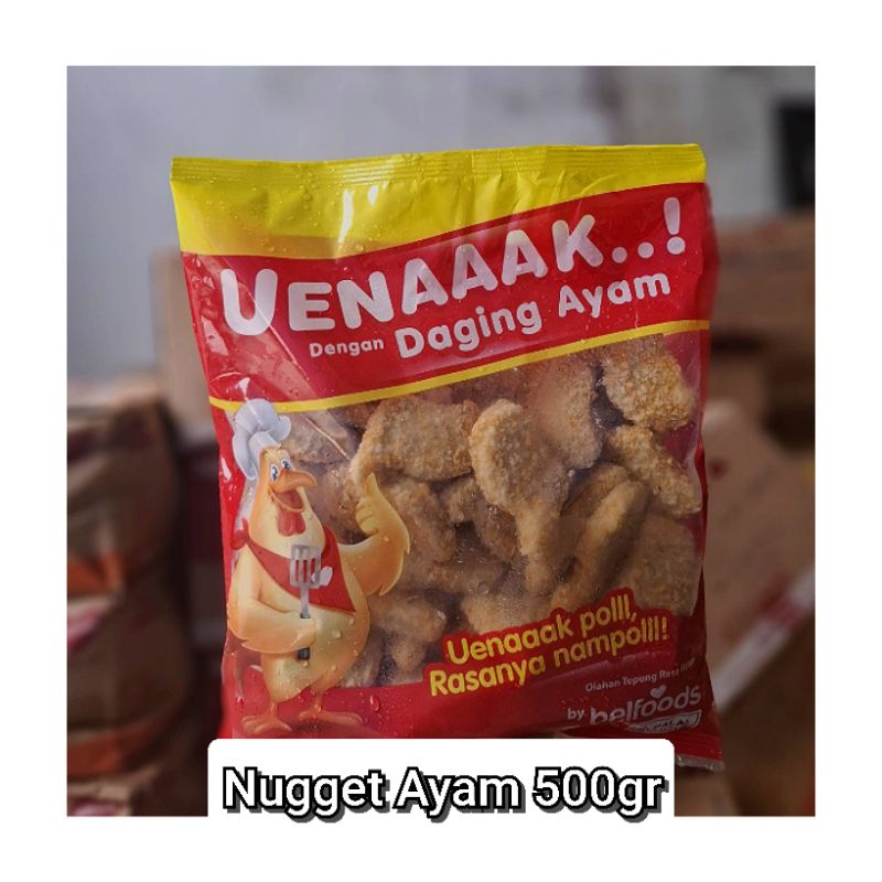 

Belfoods uenak frozen food nugget ayam 500gr