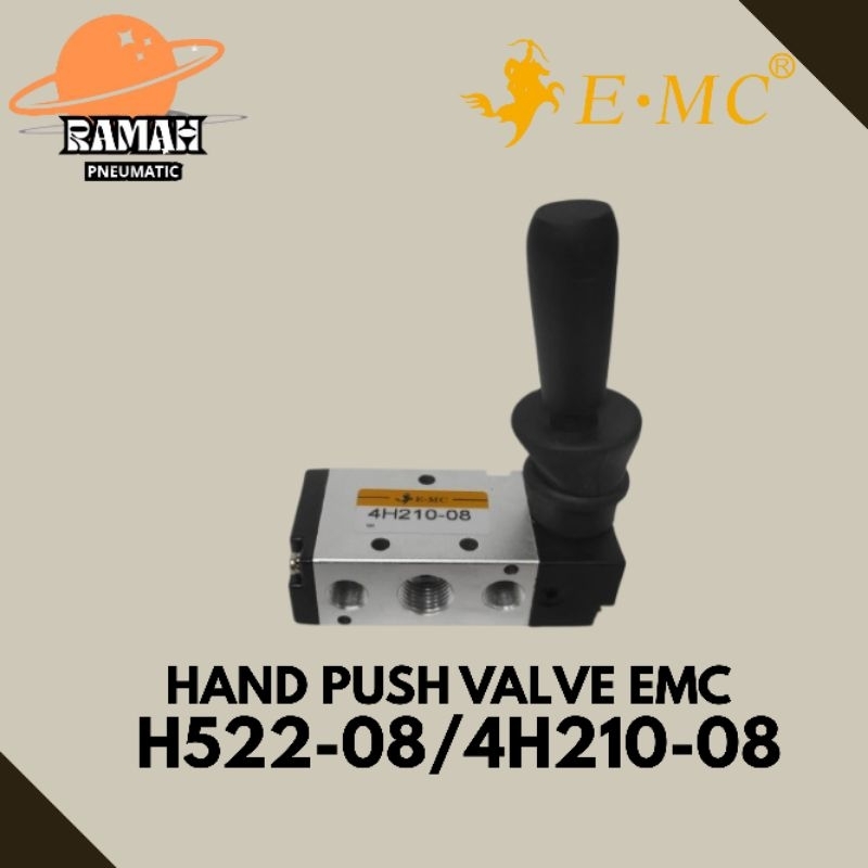 HAND PUSH VALVE EMC H522-08/4H210-08